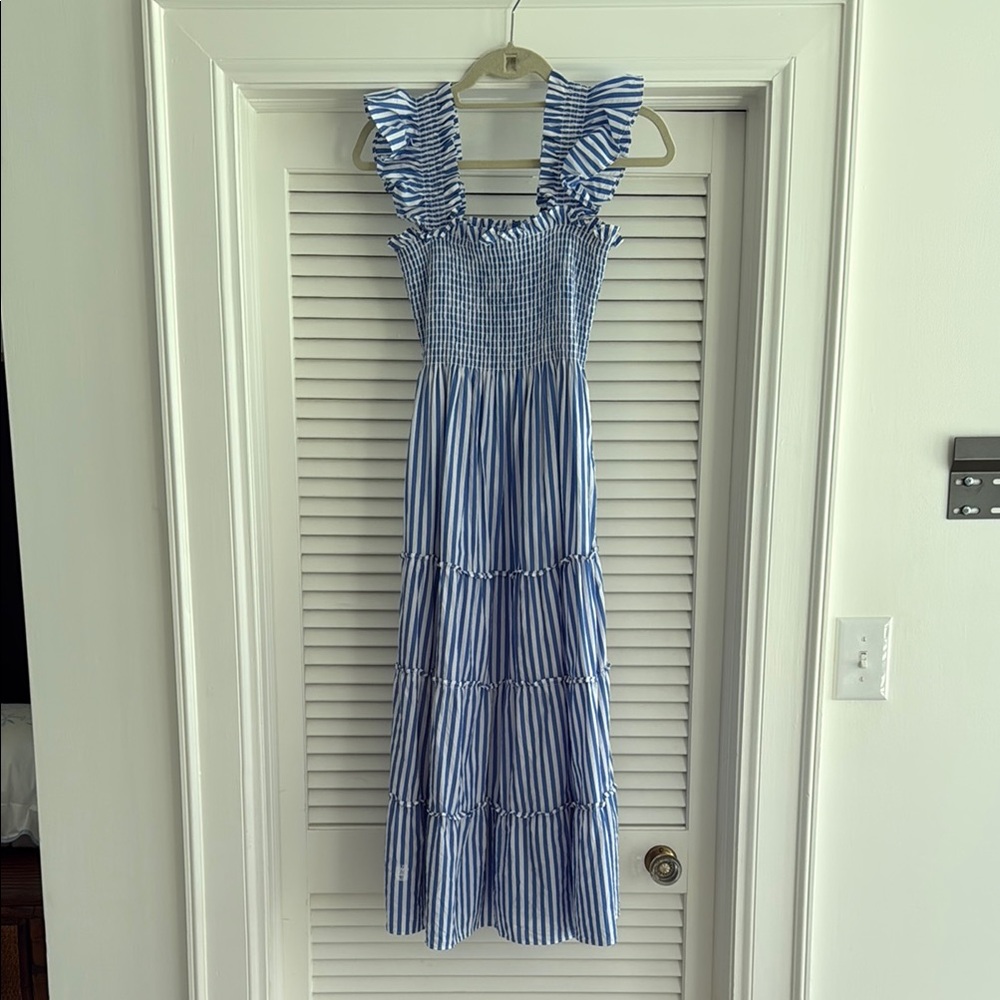 Hill House Ellie Nap Dress Blueberry Stripe sz XS